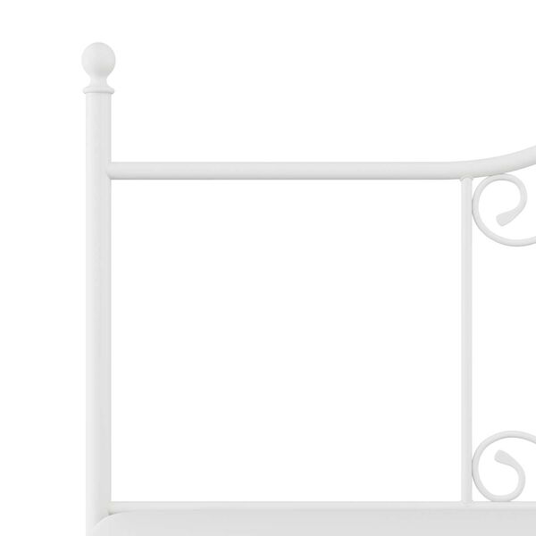 Ruby Textured White King Complete Bed With Rails, image 10