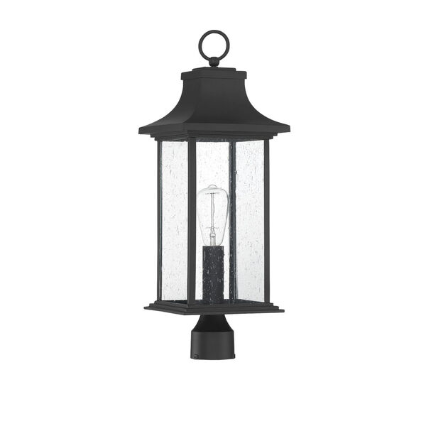 Hancock Matte Black One-Light Outdoor Post Lantern, image 2