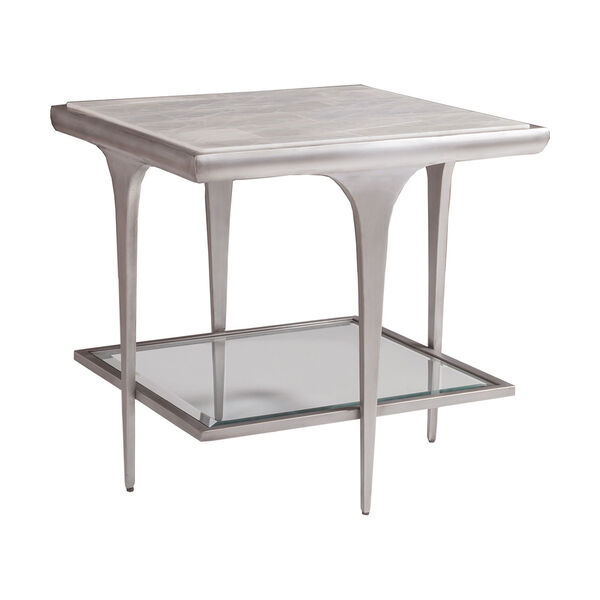 Signature Designs White Onyx Zephyr Square End Table, image 1