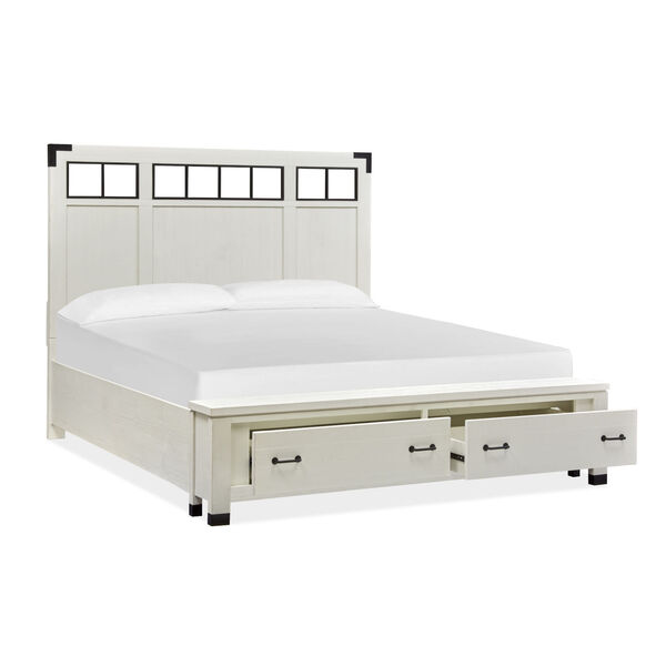 Harper Springs White Queen Panel Storage Bed, image 4