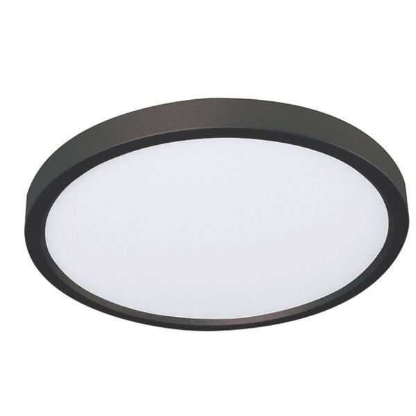 Edge Black 8-Inch Integrated LED Round Flush Mount, image 1