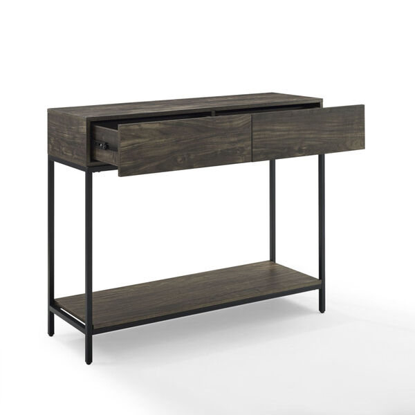 Jacobsen Brown Ash and Matte Black Console Table, image 4