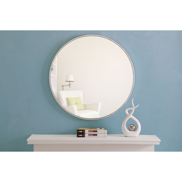 Eternity Round Mirror with Metal Frame, image 3