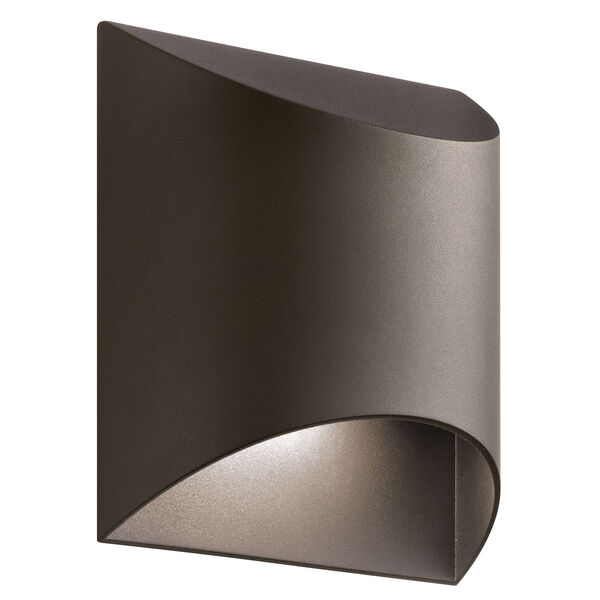 Wesly Textured Architectural Bronze 7.5-Inch LED Outdoor Wall Sconce, image 1