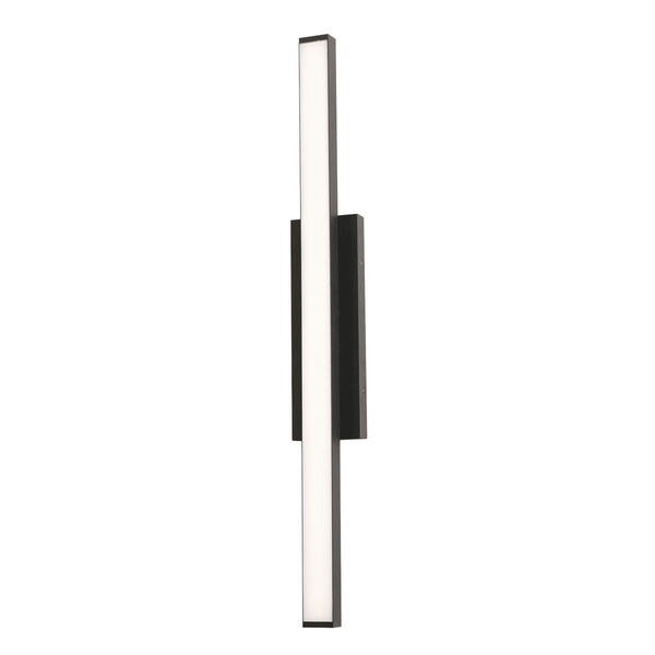 Gale Textured Black 36-Inch Outdoor LED Wall Sconce, image 1