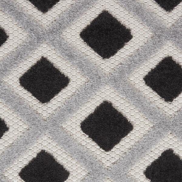 Aloha Black and White Indoor/Outdoor Area Rug, image 6