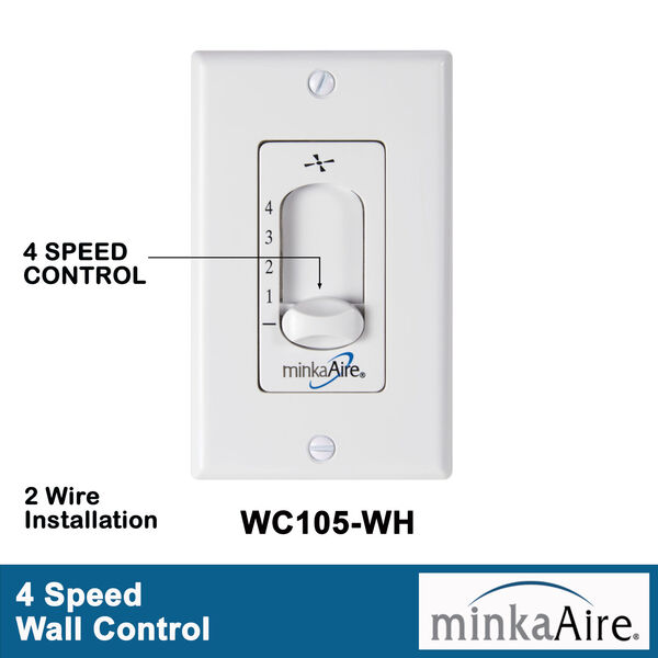 Four-Speed Ceiling Fan Wall Mount Control, image 6