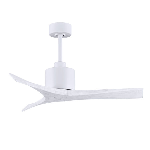 Mollywood Matte White 42-Inch Outdoor Ceiling Fan with Matte White Blades, image 1