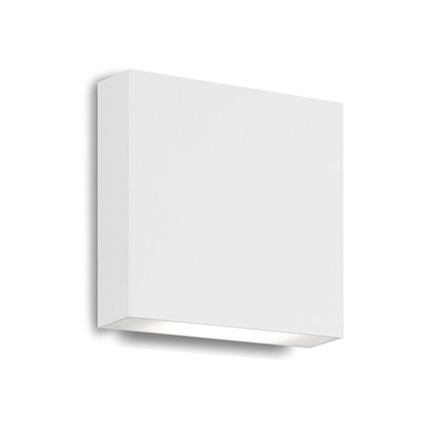 Mica White Six-Inch Outdoor LED Wall Mount, image 1