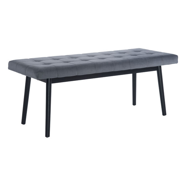 Tanner Gray and Black Bench, image 1