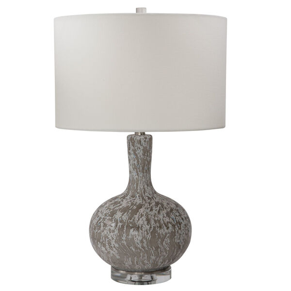 Turbulence Distressed White One-Light Table Lamp, image 1