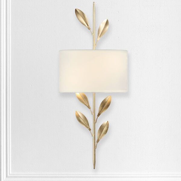 Broche Antique Gold Two-Light Wall Sconce, image 6