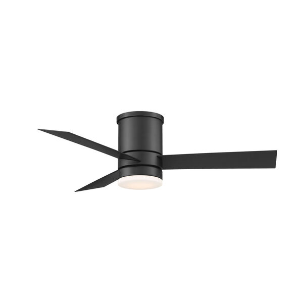 Axis Matte Black 44-Inch ADA LED Flush Mount Ceiling Fan, 2700K, image 1