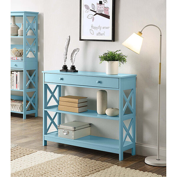 Oxford One Drawer Console Table in Sea Foam, image 1