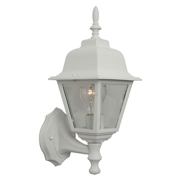 Coach Lights Matte White Outdoor Wall Mount, image 1