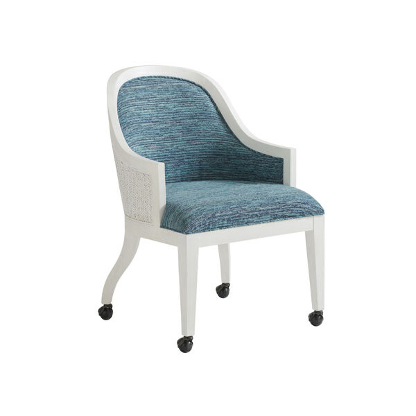 Ocean Breeze White and Blue Bayview Arm Chair, image 1