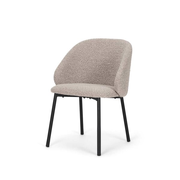 Shannon Taupe Boucle Fabric Dining Chair, image 1