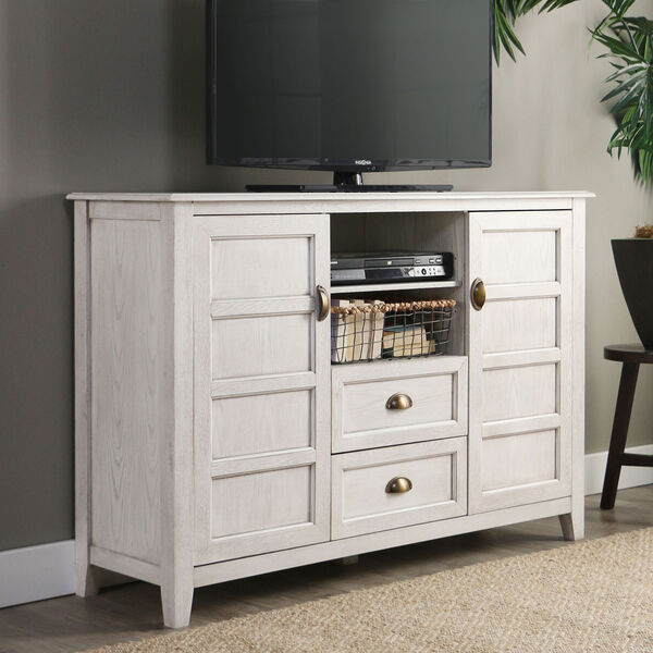 Angelo HOME 52-Inch Rustic Chic TV Console - White Wash, image 2