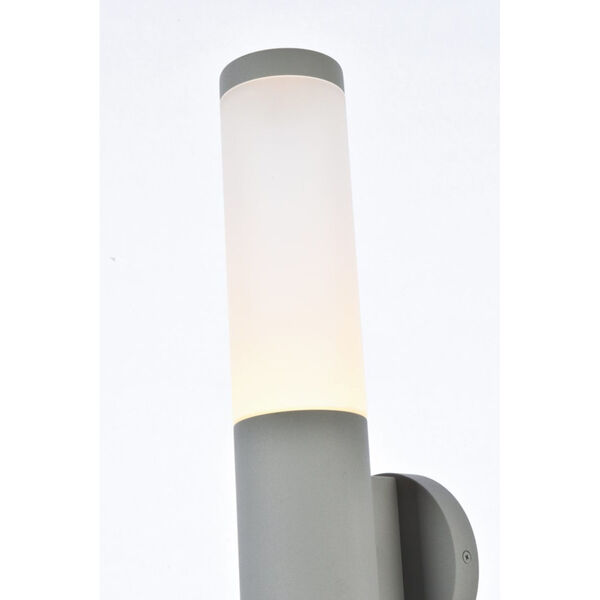 Raine Silver 340 Lumens 16-Light LED Outdoor Wall Sconce, image 4