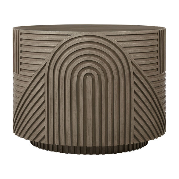 Provenance Signature Fiber Reinforced Polymer Energy Serenity Textured Round Drum Table, image 2