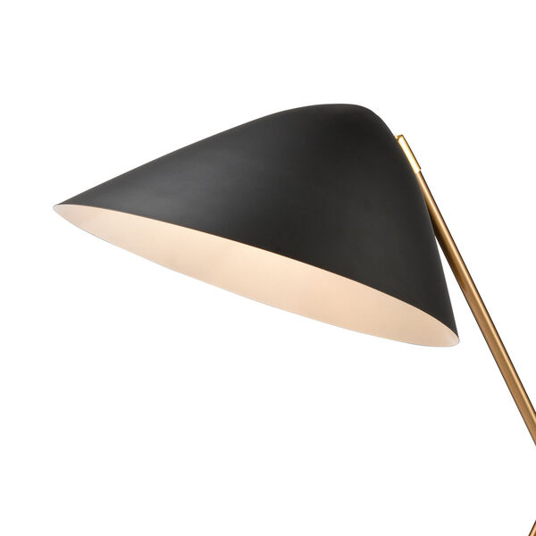 Vance Brass and Black One-Light Table Lamp, image 3