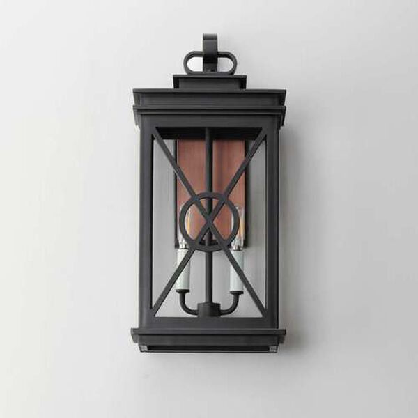 Yorktown VX Black Aged Copper Two-Light Outdoor Wall Sconce, image 2