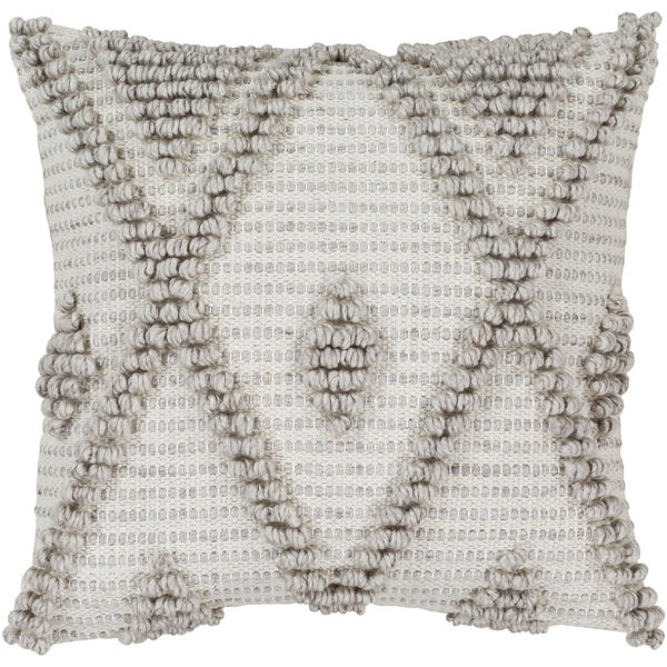 Anders Gray 22-Inch Pillow Cover, image 1