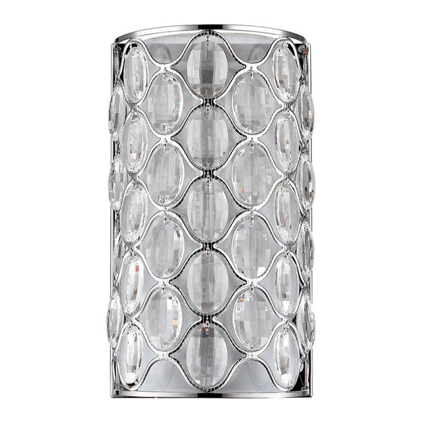 Isabella Polished Nickel Two-Light Wall Sconce, image 1