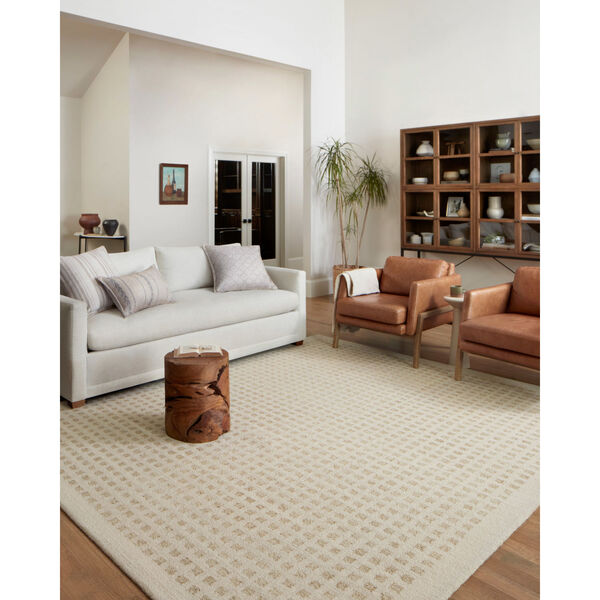 Chris Loves Julia Polly Ivory and Natural Area Rug, image 2