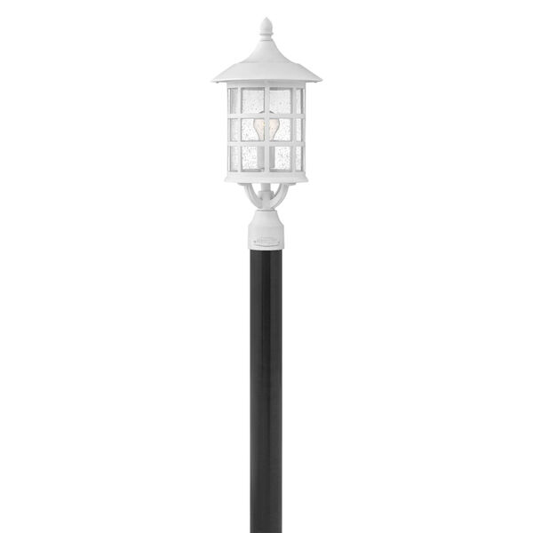 Freeport Textured White One-Light Outdoor Post Mount, image 1