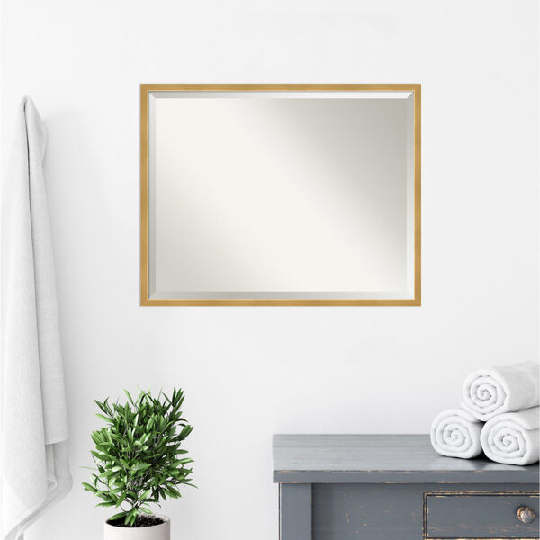Gold 29W X 23H-Inch Bathroom Vanity Wall Mirror, image 5