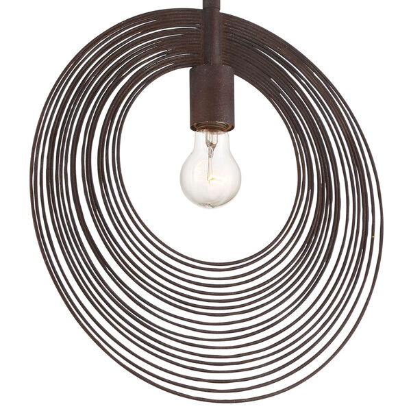 Doral Forged Bronze 14-Inch One-Light Pendant, image 2