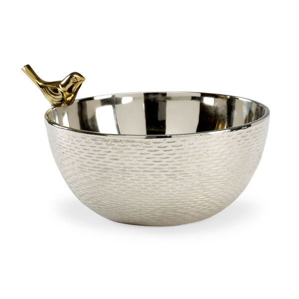 Silver 12-Inch Large Chirp Bowl, image 1