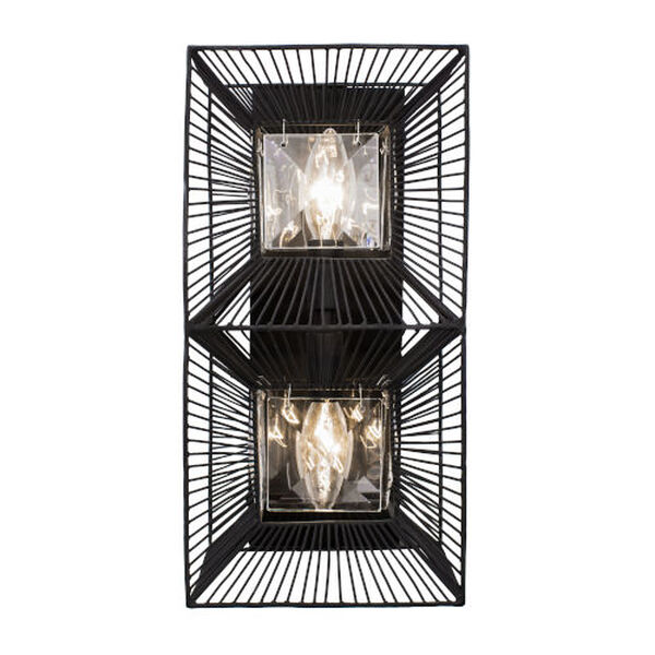 Arcade Carbon Two-Light Wall Sconce, image 1