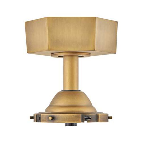 Facet Heritage Brass Ceiling Fan Downrod, image 1