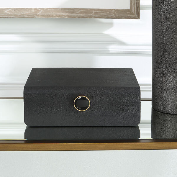 Lalique Black Shagreen Box, image 3