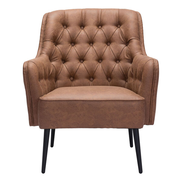 Tasmania Vintage Brown and Gold Accent Chair, image 4