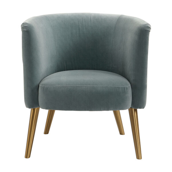 Haider Steel Gray Accent Chair, image 1