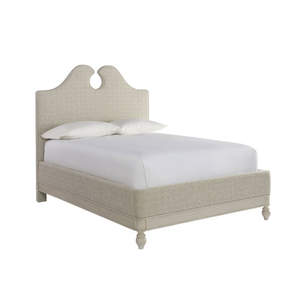 Serendipity Alabaster Upholstered Full Bed Complete, image 1