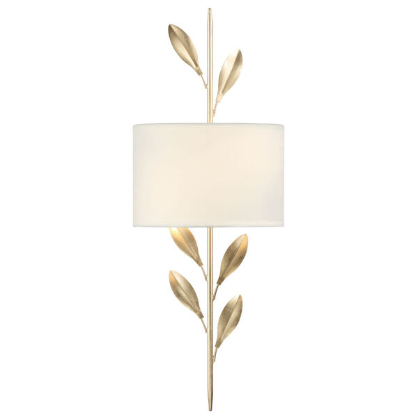 Broche Antique Gold Two-Light Wall Sconce, image 1