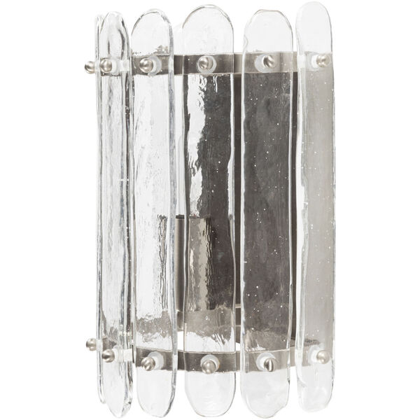 Axton Clear and Black One-Light Wall Sconce, image 2