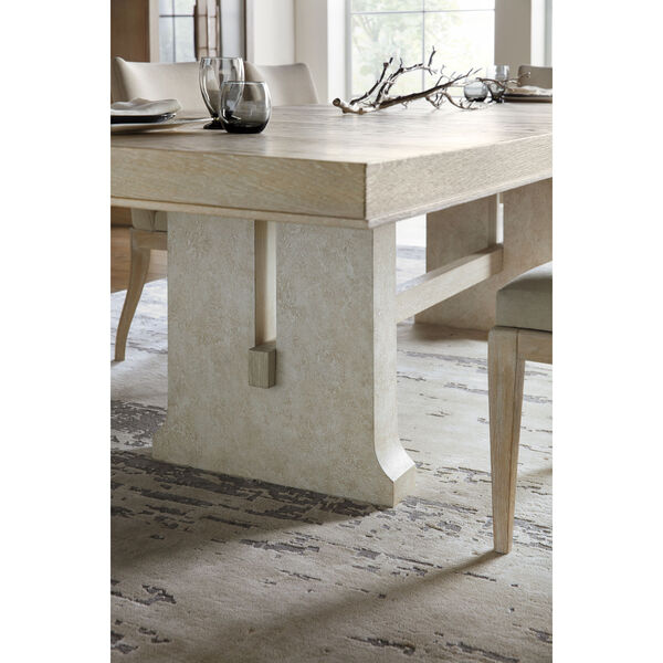 Cascade Taupe Rectangle Dining Table with One 22-Inch Leaf, image 5