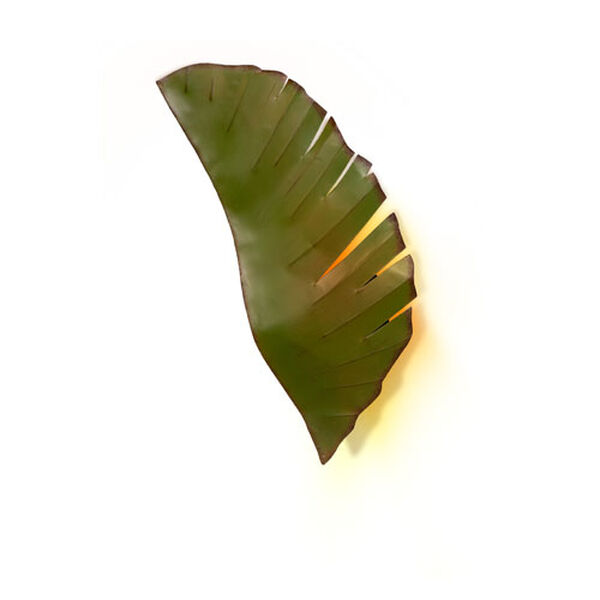 Banana Leaf Metal Indoor Two-Light Sconce, image 1