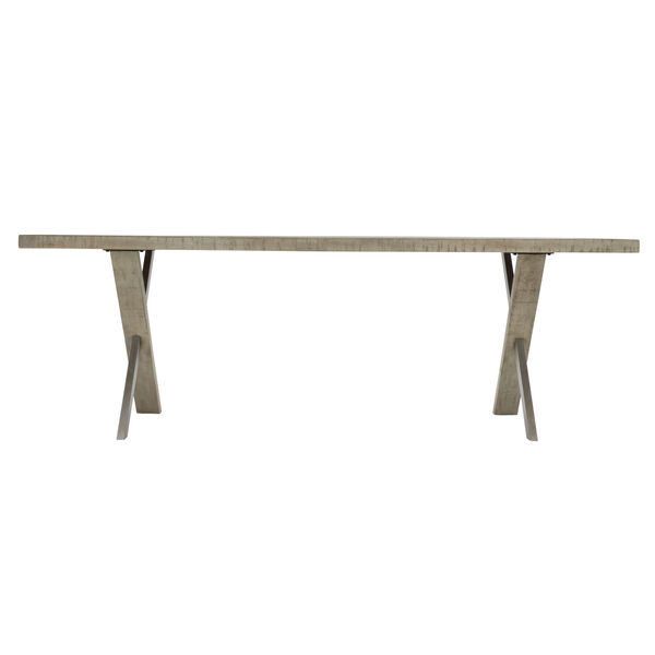 Glazed Silver and Brown Loft Milo Dining Table, image 3