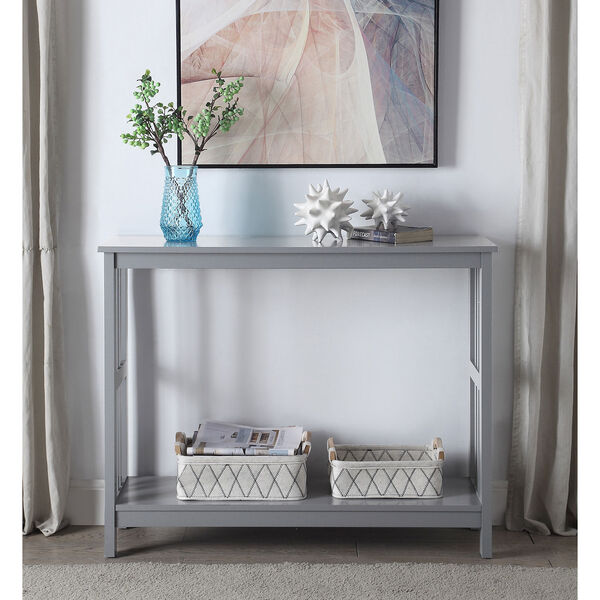 Mission Console Table in Gray, image 4