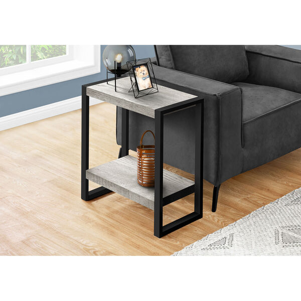 Grey Rectangle Accent Table, image 2