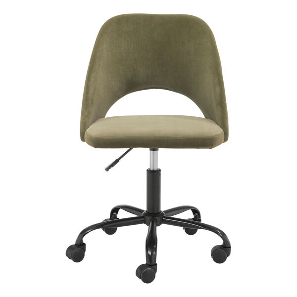 Treibh Olive Green and Black Office Chair, image 4