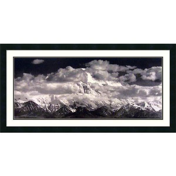 Mount McKinley Range, Clouds, Denali National Park, Alaska, 1948 by Ansel Adams: 39 x 20 Print Reproduction, image 1
