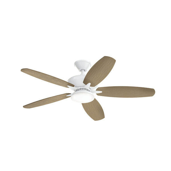 Renew Designer Matte White 52-Inch LED Ceiling Fan, image 4
