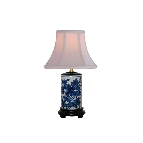 Porcelain Ware One-Light Blue and White Small Lamp, image 1